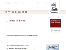 Tablet Screenshot of buchhandlung-bornhofen.de